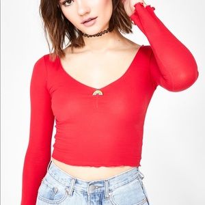 DollsKill red crop top